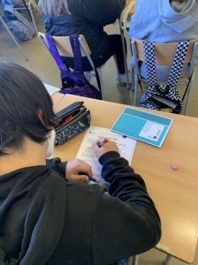 A Spanish Teenage Scientist Taking Notes