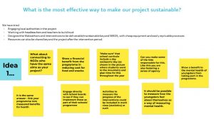 What is the most effective way to make our project sustainable?